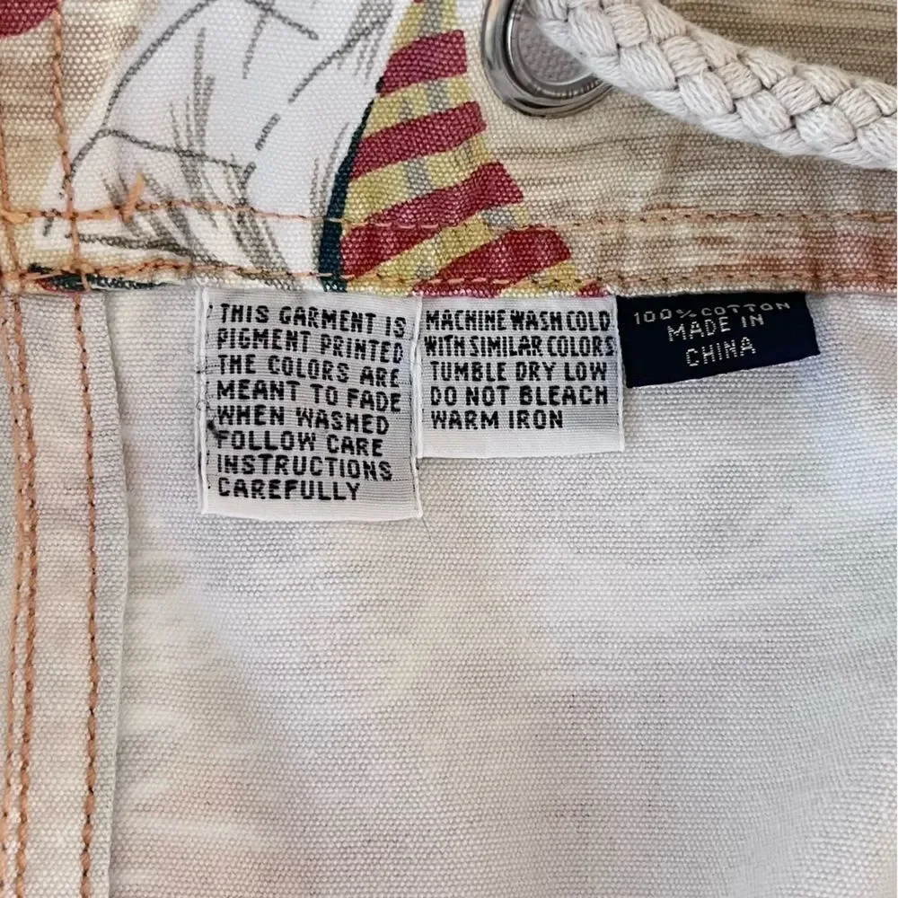 Vintage 90’s Tommy Bahama XL Cotton Drawstring Sling Bag